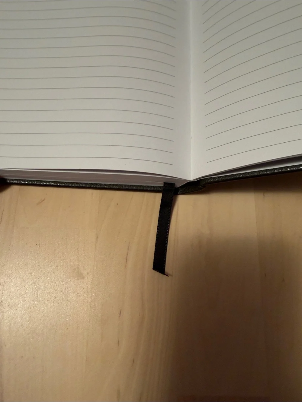 Undated Daily Planner Hardcover Notebook in Black